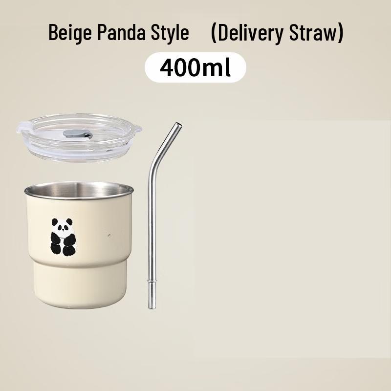 Portable Stainless Steel Straw Tumbler