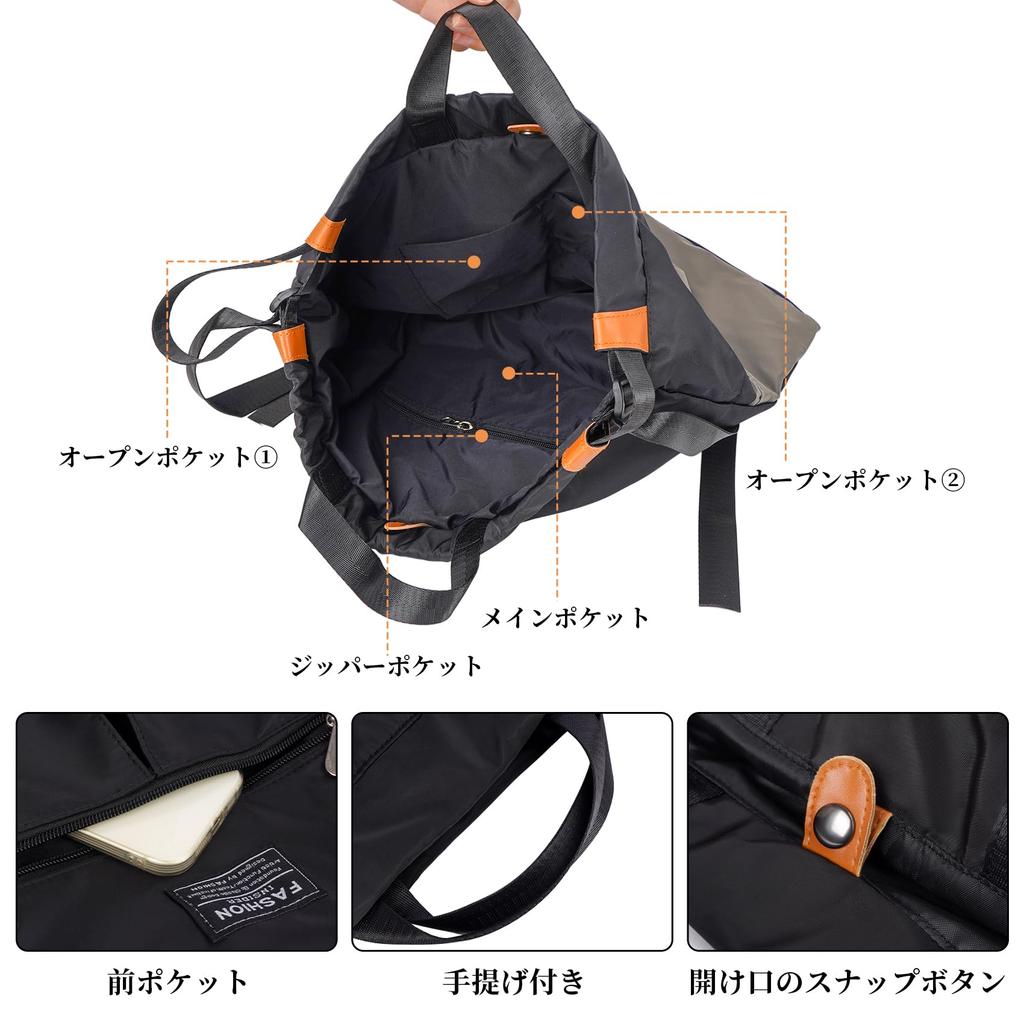 Nylon Sporttasche mit großer Kapazität, multifunktionaler Kordelzugbeutel für Verein, Schule, Outdoor, Blau [NOTAG] Rucksack/Turnbeutel/Pooltasche/Wasserdicht