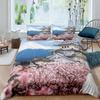 Japanischer Stil Bettbezug Ukiyo-E Thema Welle Bettwäsche Set Berg Fuji Tagesdecke Exotic Schlafzimmer Dekoration Damen Herren Geschenke