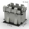 Medieval City Block Building Set - Interlocking Tower and Wall Scene Assembly
