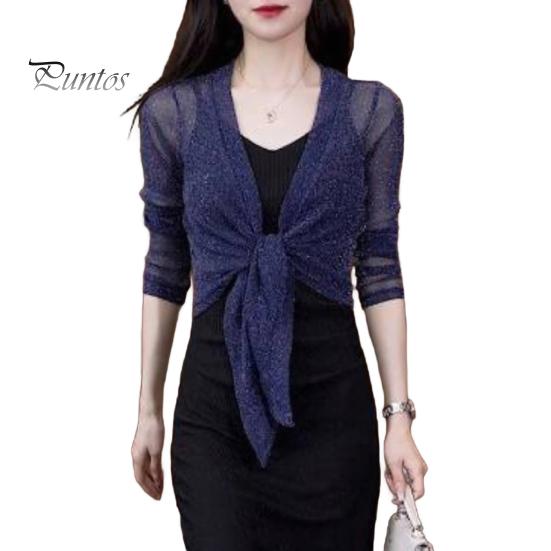 

Женская рубашка с солнцезащитным кремом, длинный рукав, однотонный свободный кардиган с солнцезащитным кремом и шнуровкой, дышащее тонкое пальто темно-синий