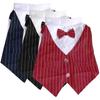 Pet Suit Bowtie Short Sleeve Cat Outfit Dog Wedding Suit Formal Shirt for Small Dogs