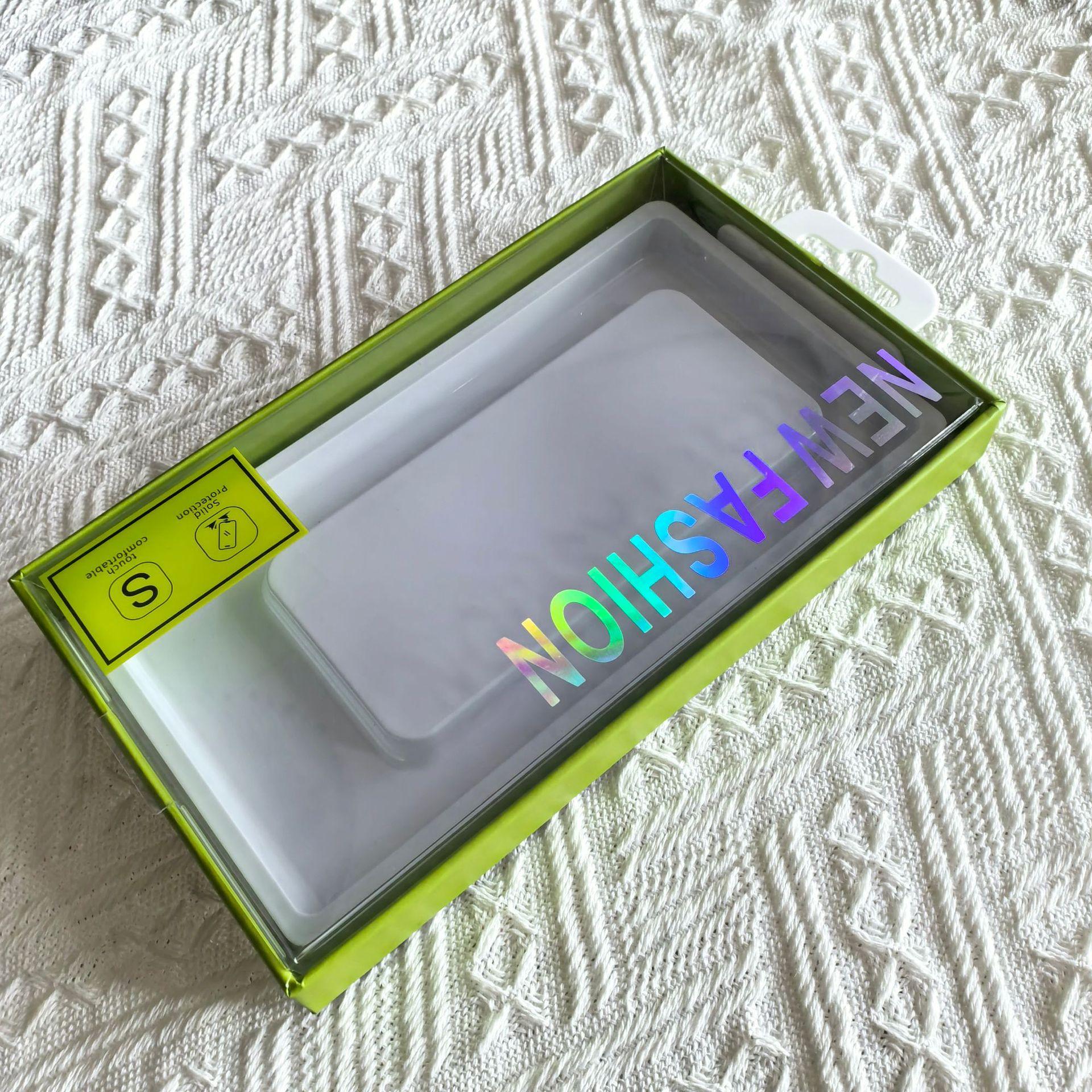 

Phone Case Paper Packaging Box PET Transparent Lid Display Box,Size: 19 x 11 x 2.1cm