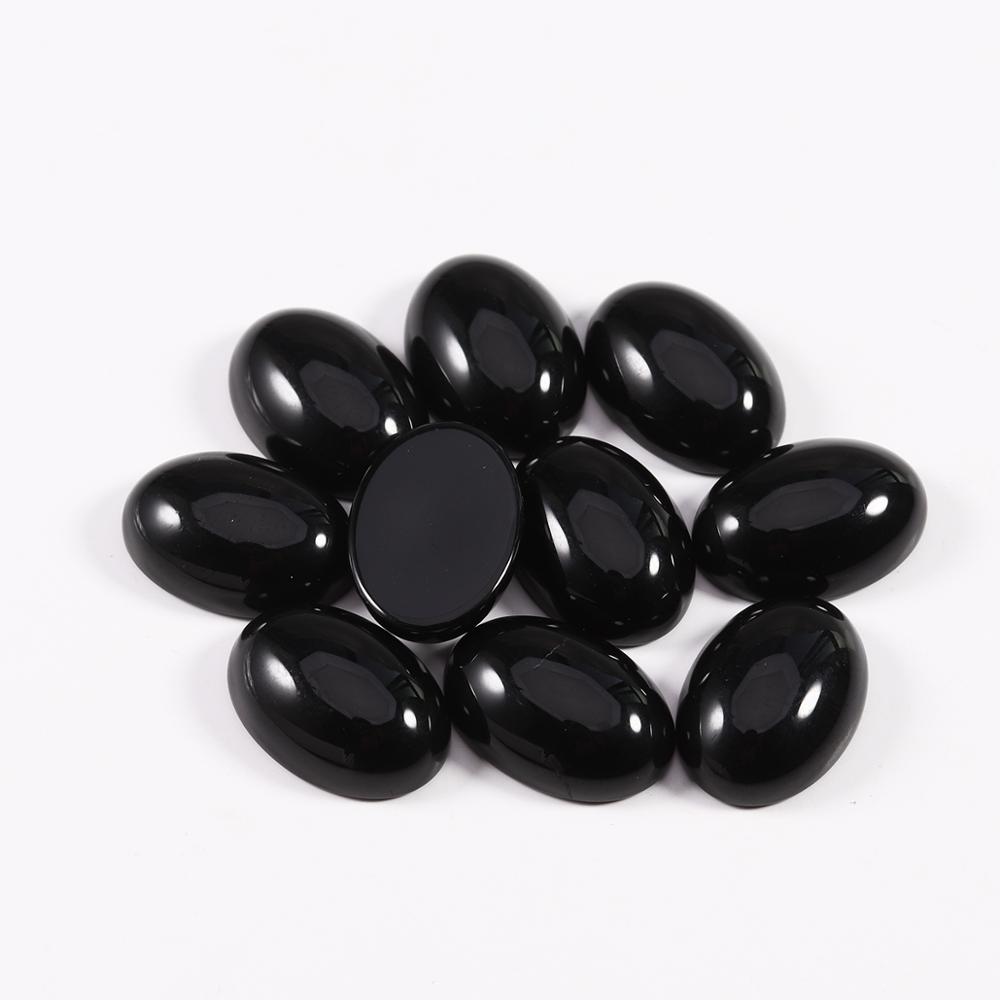 10x14mm 13x18mm Natural Stone Beads Oval Cabochon Loose Bead For Bracelet Earring Jewelry DIY Craft Making Accessories