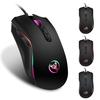 A869 HXSJ Colorful Luminous Gaming Mouse Esports Wired Mouse DPI Four Levels Adjustable Up 3200dpi