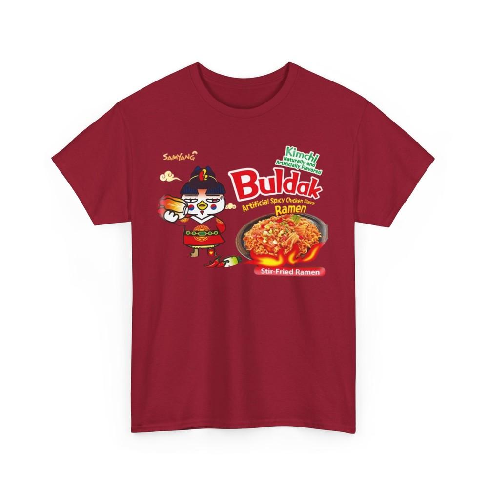 Buldak Spicy Kimchi Ramen T-Shirt, Foodie Apparel, Ramen Lover Gift
