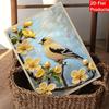 Rahmenloses DIY Perlenmalerei-Set Gelber Vogel Blumenmuster Kreatives Entspannendes Bastel-Leinwand Heimdekoration Erwachsenen-Geschenk