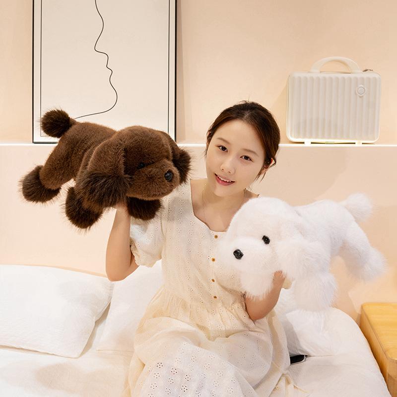 Cane Didi Giocattoli di Peluche Morbidi e Carini Cane Riempito Peluche Animali Morbido Collezionabile Bambini Fan Compleanno Natale Giocattolo
