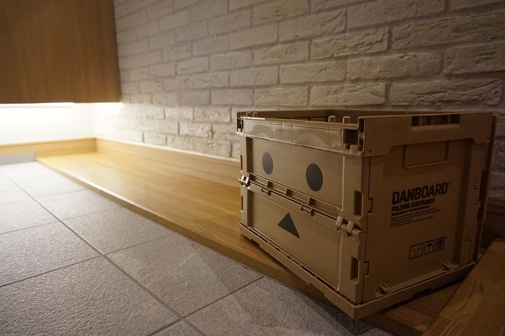 TRUSCO Danbo Thin Foldable with Lid and No Storage Container, 20L, Lock, TR-SC20-A-DNB, Case/Box