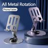 All Metal Aluminum 360 Rotation Mobile Phone Holder Universal Bracket Folding Double Shaft Design Stable Anti Fall