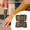 83-teiliges farbenfrohes magnetisches Elektro-Schraubendreher-Bit-Set mit Aufbewahrungskoffer für Heimreparaturen und Kfz-Wartung