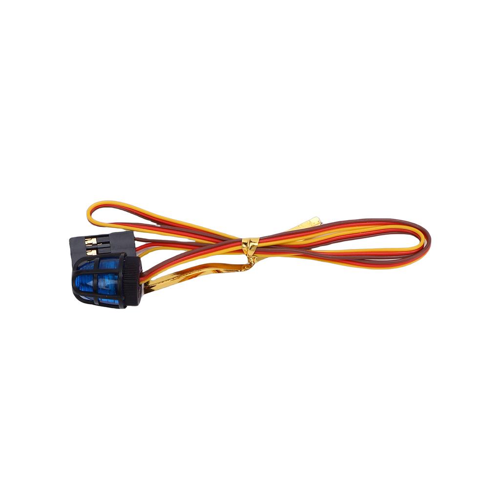 RC Flashing LED Lights with CH3 Control Mode Rotating Beacon Light for Construction Ambulance Vehicle Blue