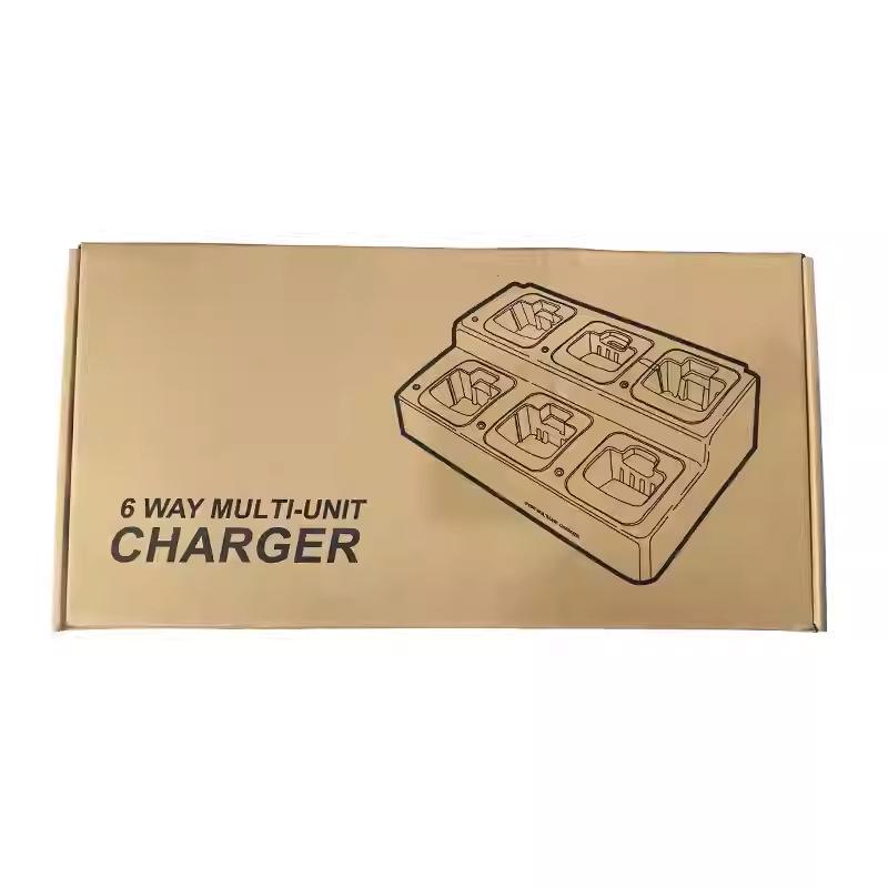 Smart Fast Charger for Vertex VX231 and VX228 Walkie-Talkies, Six-Channel Capability