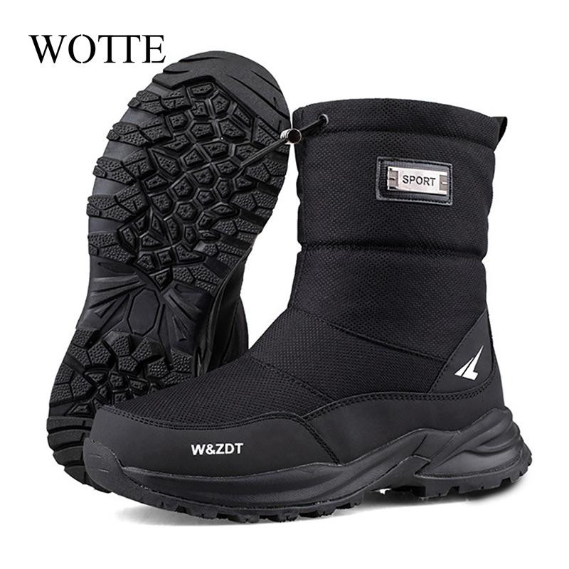 Winter Herrenstiefel 2024 Neue Winterschuhe Herren Schneestiefel Wasserdicht Rutschfest Dickes Fell Winterstiefel Für -40 Grad Plateaustiefel