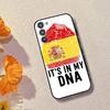 S-Spain Flag F-Football Fan Support Phone Case Silicone Soft For Samsung Galaxy A73,A72,A71,A70,A53,A52,A51