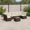 VidaXL Garden Lounge Set with Cushions 8 Pcs, Sofas with Adjustable Feet, Outdoor Furniture Set Patio Terrace, 3249282