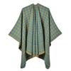 Women's New Autumn and Winter Warm Shawl European and American Classic Thousand Bird Grid Cloak Knitted Scarf Shawl Split Cloak