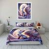 Enchanted Nine-Tailed Fox Under Moonlight Duvet Cover Set With 3D Printing Design Soft Polyester Bedding Set All-Season Comfort