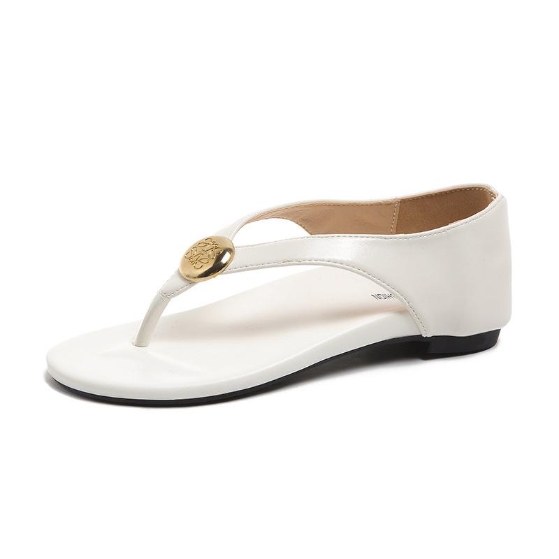 

5CM inner height-increasing sandals women s small feet pinch 2025 fashionable new summer French wedge sandals outer wear 35