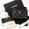 Used Super Popular Box & Authenticity CardMatelass Caviar Skin Coin Case