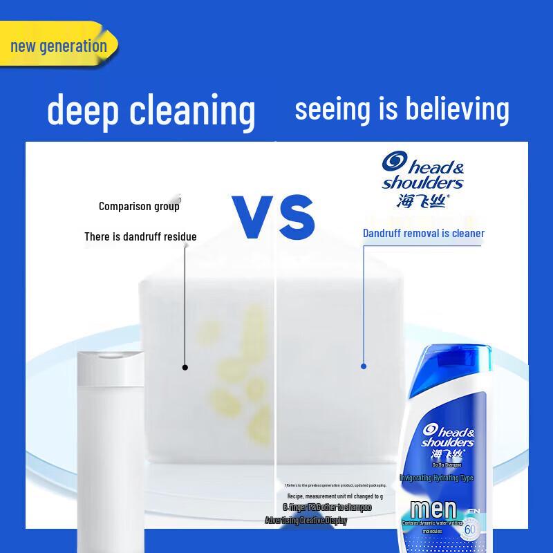 Head & Shoulders Men's Anti-Dandruff Shampoo, Invigorating Hydration