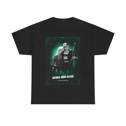 Natural Born Killers Tshirt Vintage 90s Movie Retro Unisex Heavy Cotton Tee S разноцветный