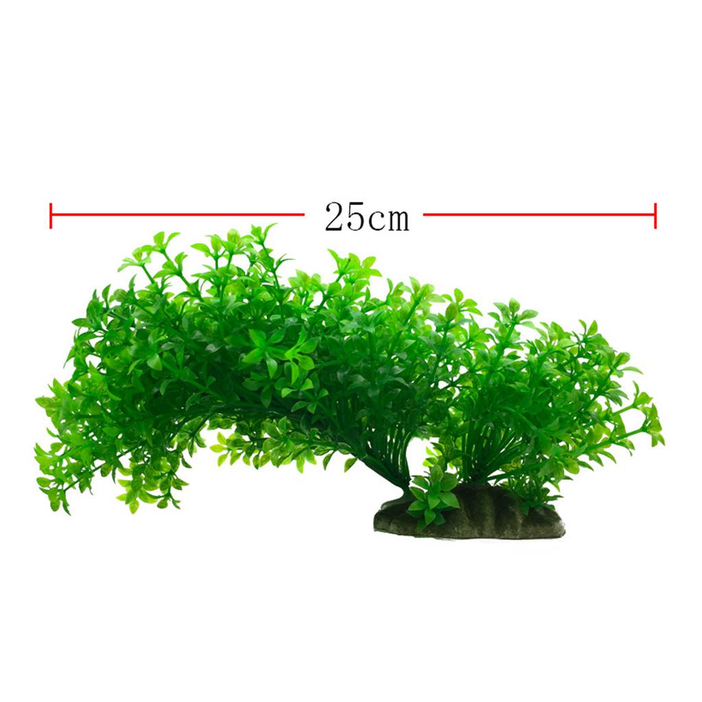Plastic Water Plants for Aquarium Realistic Artificial Plants Grass Ornaments 5 Inch High Fish for Tank Decorations