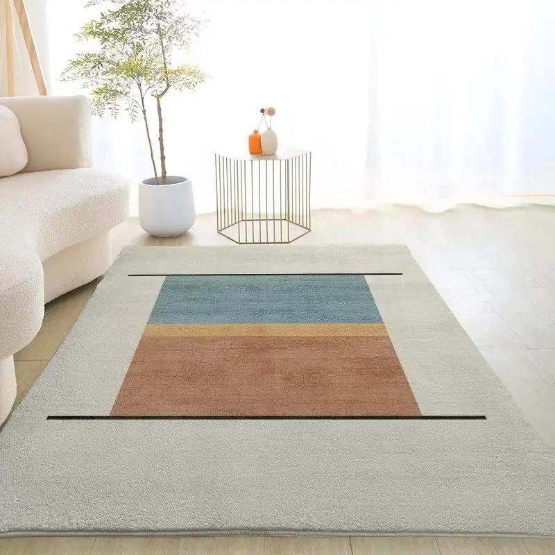 

Сучасний килим для вітальні Простий світлий м який килим Спальні Килими біля дивана Великі Килими Миються Нековзкі Килимки для підлоги 200X250CM