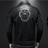 Padded Thick Male Casual Cardigan Autumn Winter Men Lapel Faux Leather Jacket Outerwear Fashion Streetwear Solid Motorcycle Coats