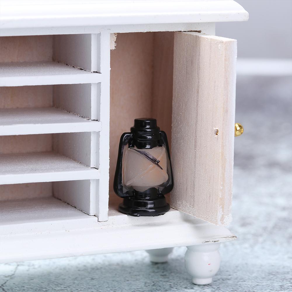 Retro Dollhouse Ornaments Toy Home Decor Mini Pianos TV Model Furniture Figurine Telephone