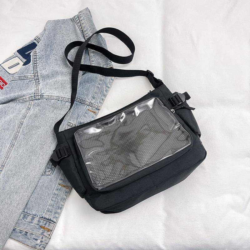 

Милая мягкая сумка-мессенджер для девочек, женская школьная сумка на плечо, универсальная, вместительная, прозрачная, сумка для малышей чёрный