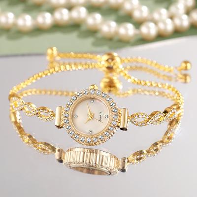 Luxury Shiny Women Bracelet Watches Rose Gold Watch Fashion Ladies Elegant Quartz Diamond Wristwatch Female Reloj Mujer