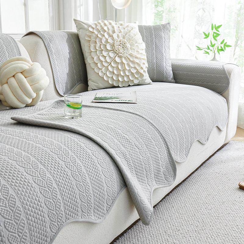 

Чехол на диван из ледяного шелка для гостиной, нескользящее полотенце для дивана на лето 2023, новый современный однотонный чехол на диван, чехол для спинки 70X70cm