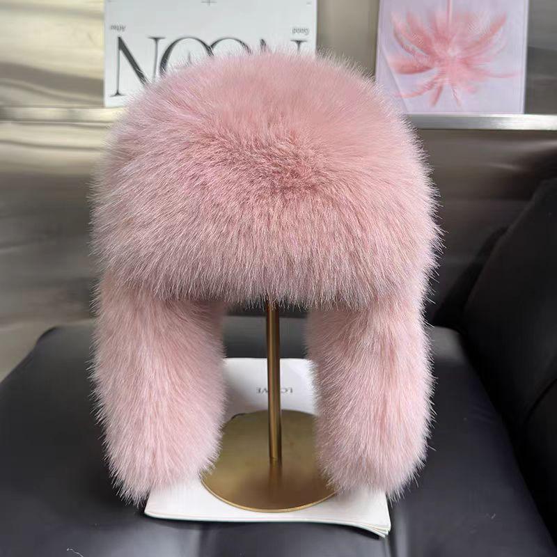 Unisex Warm Ushanka Hat, Faux Fox Fur, Windproof & Snowproof with Ear Protection for Autumn/Winter.