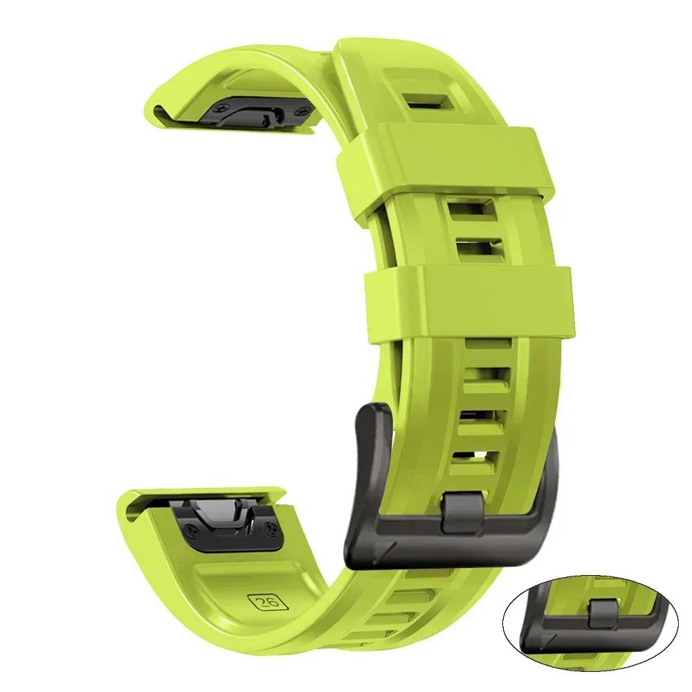 

Силіконовий ремінець QuickFit 22 26 мм для Garmin fenix 6 6X Pro 7 7X 5X 5 Plus fenix8 E Ремінець для годинника Forerunner 955 965 Tactix 8 Браслет QuickFit 22mm