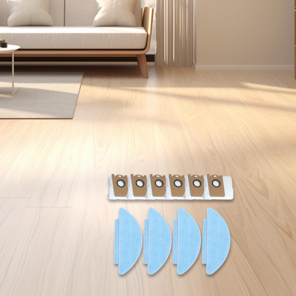Dust Bags Kit Mop Cloths Kit Robot Vacuum Accessories