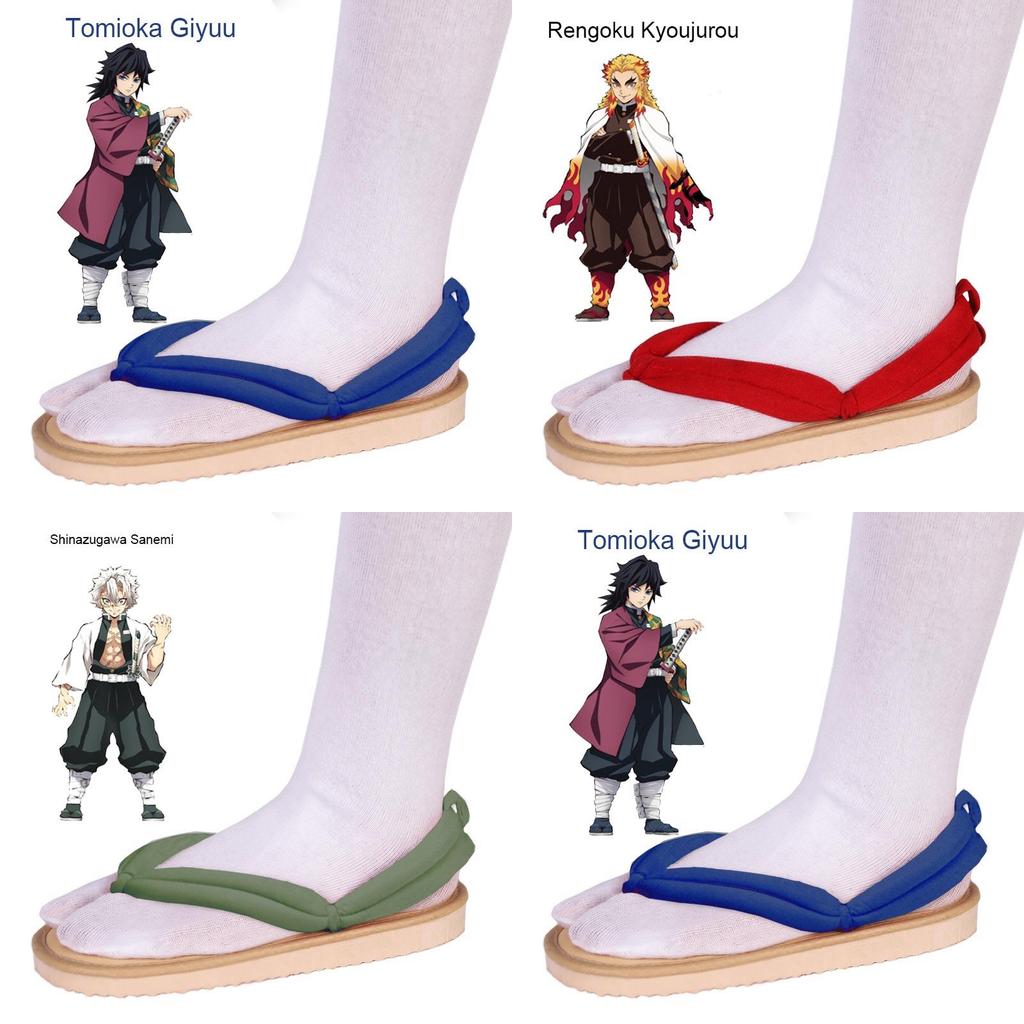 Infradito Kamado Tanjiron di Demon Slayer per Cosplay e Moda Stile Giapponese