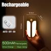 Wireless LED Motion Sensor Light USB Rechargeable Night Light Magnetic Sensing Wall Lamp for Bedroom Cabinet Closet Hallway
