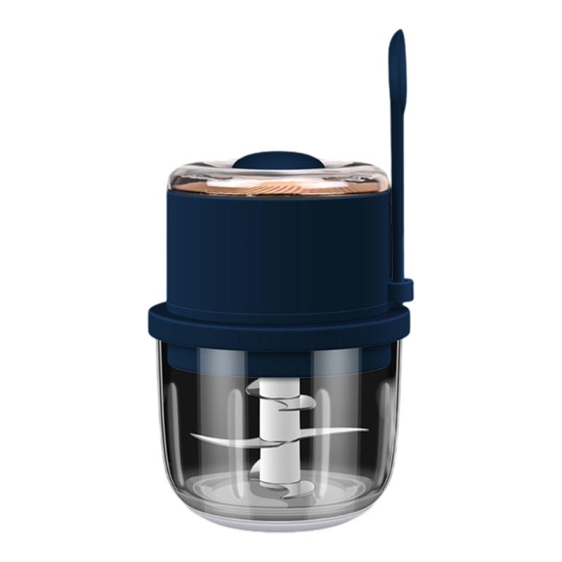 Wireless Electric Food Processor 350ml Glass Container Chopper Garlic Crusher Efficient Meat Vegetables Chopping Tool