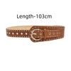 Rivets Design Studded Belt Wide Belt Waist Strap Fashion Punk Belt  Y2K Style