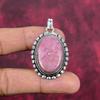 Rhodonit-Schmuck, 925er Sterling-Silber-Anhänger, handgefertigter Edelstein-Schmuck, Geschenke für die Frau, brandneuer Anhänger