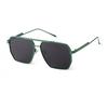 Retro Metal Oversized Square Polarized Sunglasses for Women Men Vintage Classic G15 Green Pilot Sun Glasses UV400 Shades SZ50