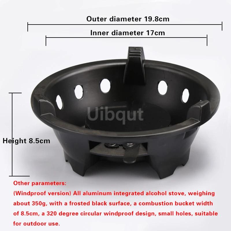 Japanese style dry pot Non stick dry pan Aluminum alcohol furnace base Alcohol heated iron pot Hot pot base Alcohol stove hotpot