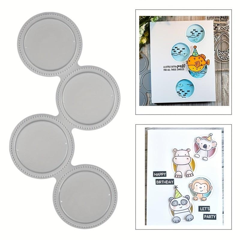 Okrągłe Tło Metalowe Wykrojniki Szablon do DIY Scrapbooking Album Fotograficzny Tłoczenie Papieru Kartki Rzemiosło Wykrojniki