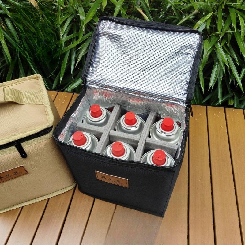 Borse portaoggetti da campeggio per esterni per bombole di gas da 250 g, borse organizer per picnic, utensili per fornelli a propano