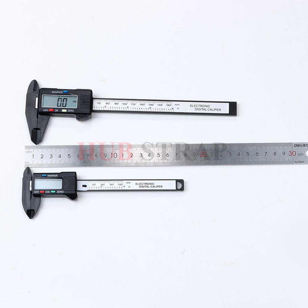 150mm 100mm Electronic Digital Caliper Carbon Fiber Dial Vernier Caliper Gauge Micrometer Watch Measuring Tool Digital Ruler