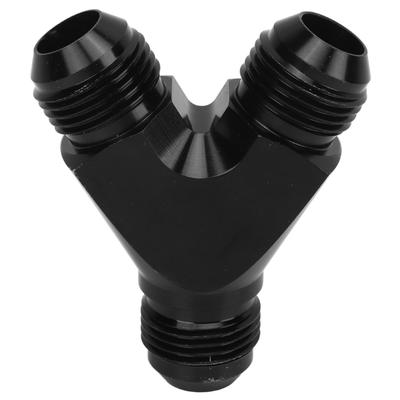 Coupler Union Fitting Splitter Black Anodized Coating Leak Proof Y Adapter Universal for Fuel Hose 10AN