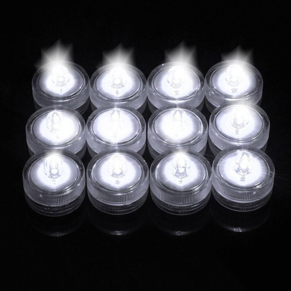 Mini Fish Tank Candle Lamp Decorative Multicolor Underwater LED Candle Lamp Plastic Waterproof Submersible Mini LED Lights