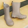 Men's Mid-calf Rain Boots Mid-calf Outdoor Slip-resistant Water Shoes Lightweight and Waterproof