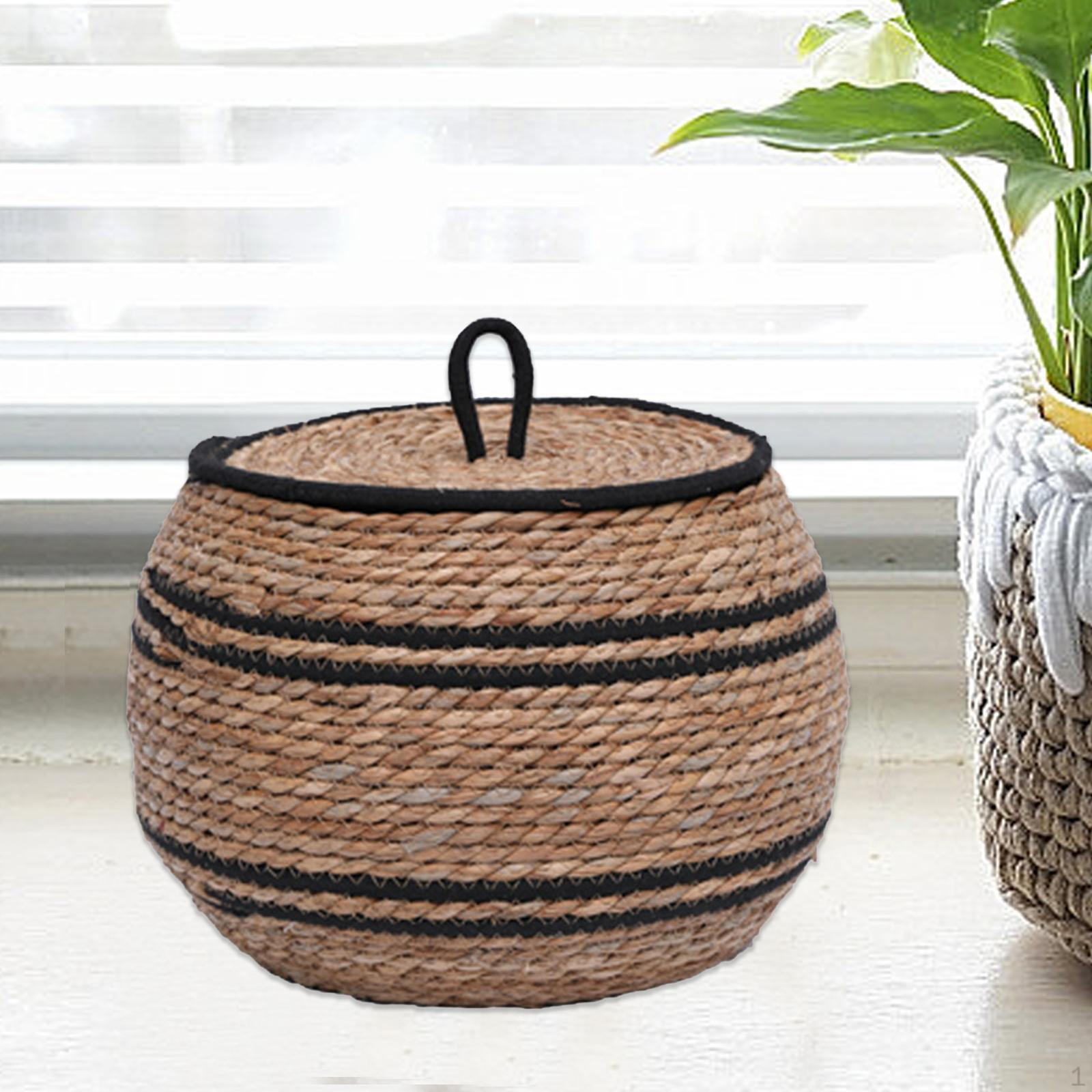 

Корзина для хранения, плетеный декоративный горшок для растений, органайзер, контейнер для домашнего декора, горшок для растений Style B
